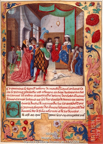 date unknown (late 15th century) - Chroniques de France; Presentation to Charles VII by Jean de WAVRIN;