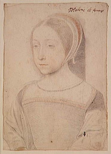 1524 - Renée de France duchesse de Ferrare et de Chartres- Jean Clouet