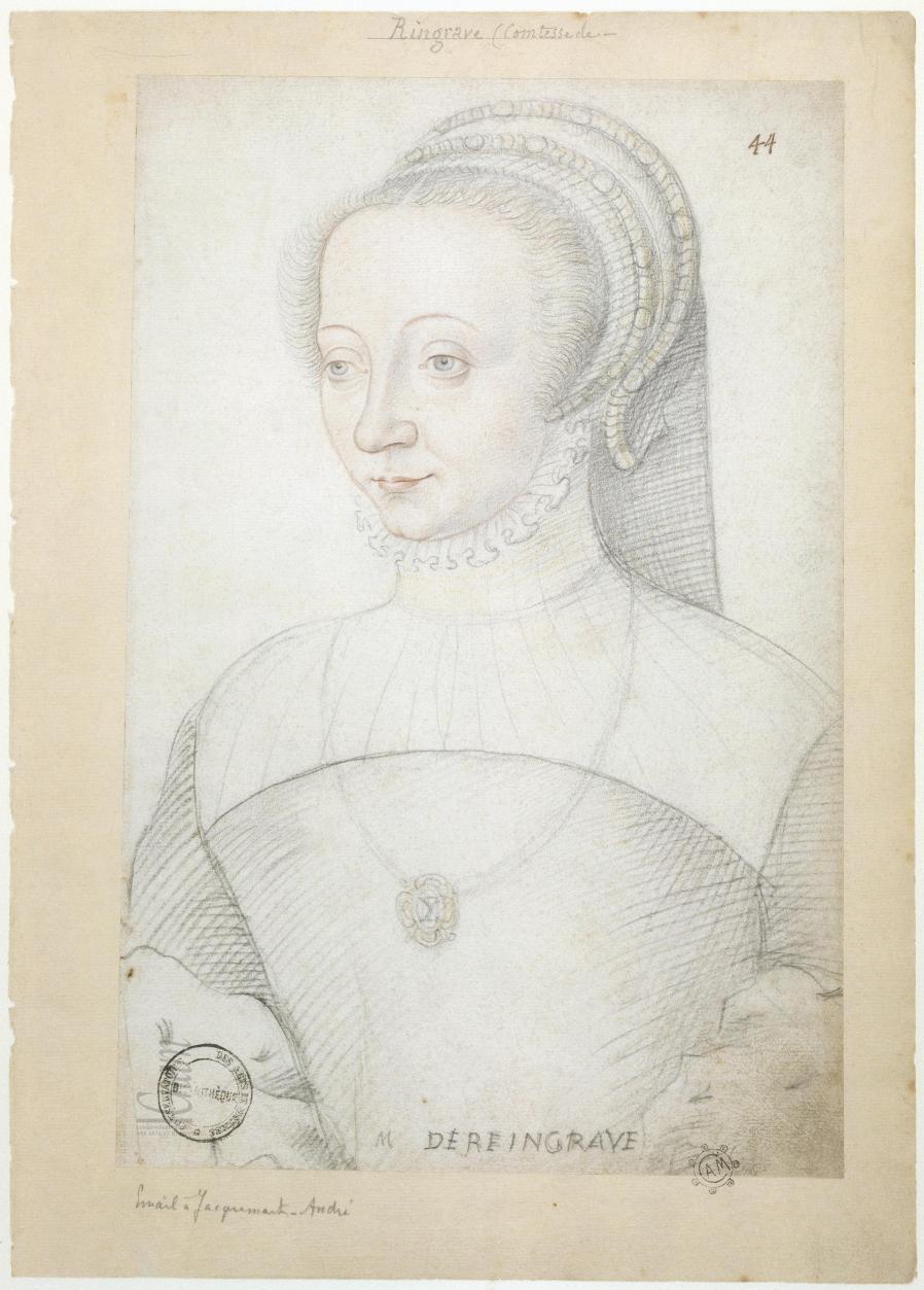 date uknown (1540s?) - Jeanne de Genouillac d’Acier, dame de Rhingrave - from Le Recueil des Arts et Métiers