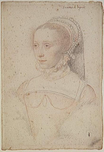 1543 - Jossine de Pisseleu dame de Lénoncourt comtesse de Vignory by CLOUET François - http://www.culture.gouv.fr/