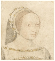 1530s (estimated) - Marie de Langeac, femme de Jean sire de Lestrange (1508-1588) - by Jean Clouet