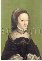 1540s (estimated) - Portrait of a Lady, Said to be Jeanne D'Albret, Mother of Henri IV of France - Corneille de Lyon