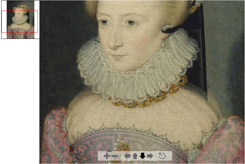 1570 (approx) - Portrait of a lady, traditionally identified as Louise de Lorraine