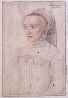 1550 - Lucrezia dei Rodolfi, dame de Mineray, d'Arminvilliers-en-Brie - School of Jean Clouet