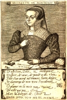 1567 - Engraving of Georgette de Montenay (1540 - ca. 1581), French author of