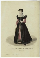 date unknown - Renée de Rieux-Châteauneuf, (b. 1550) - from 19th century book