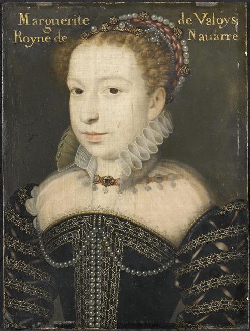 date unknown - Portrait de Marguerite de Valois, reine de Navarre (1553-1615) - clouet school?