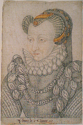 date unknown (likely late 16th cent) - Portrait de Claude de ROHAN-GIE baronne de THOURY -
