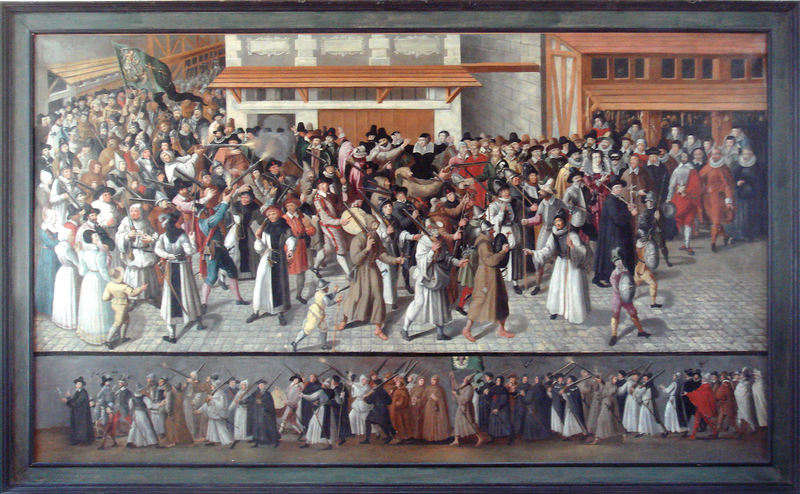 1590s - Francois Bunel - Procession de la Ligue dans l'Ile de la Cité