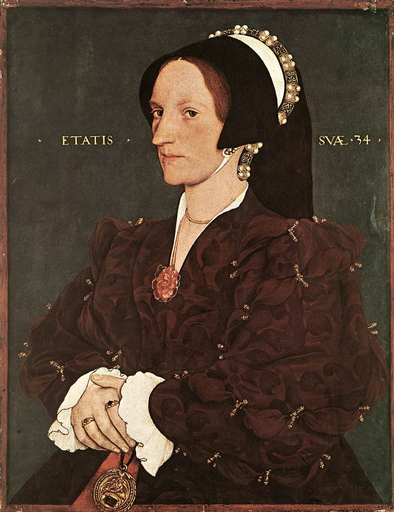 1540 - HOLBEIN, Hans the Younger - Portrait of Margaret Wyatt