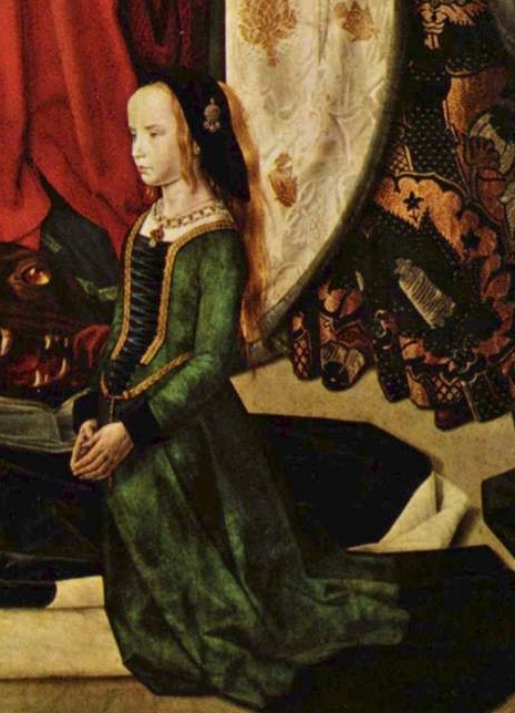 1475 - young girl in Portinari Altarpiece
