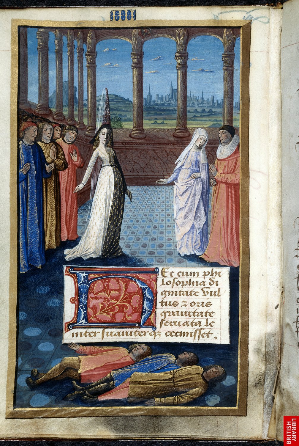 1477 - from Livre de Boece de Consolacion, book 2 - attributed to Jean Colombe