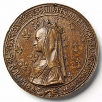 1499 - 'Portrait of Anne of Brittany'- Medal (reverse)- Nicolas Leclerc and Jean de Saint-Priest- France