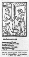 1489 - llustration from 'The Farce of Master Pathelin'