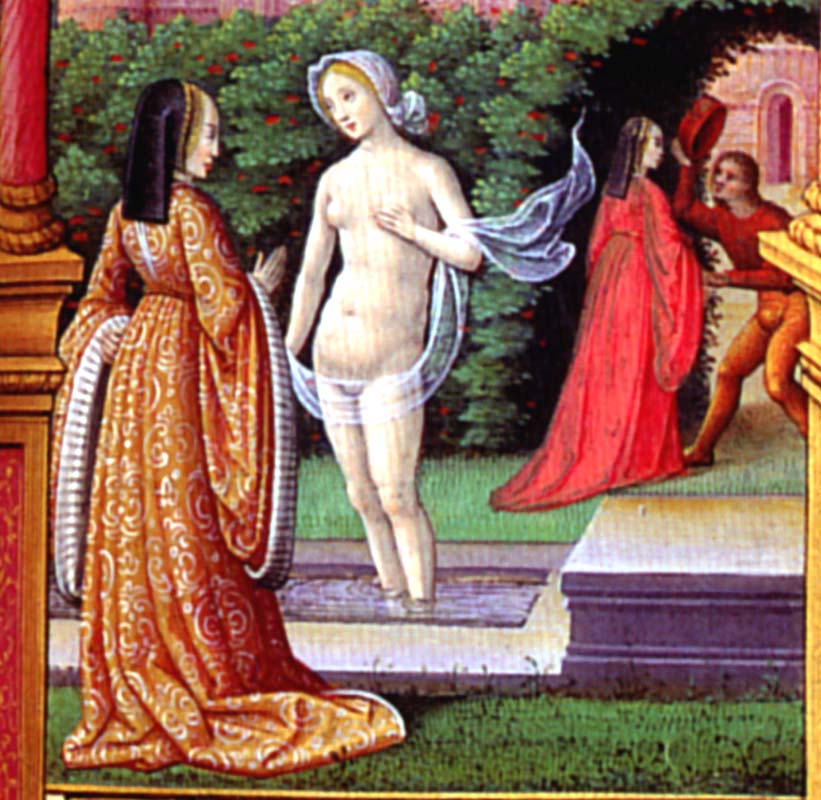1515 - David and Bathsheba, Book of Hours, Artist Unknown, from Tours