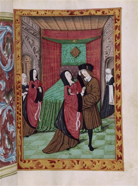 1500s - Histoire d'amour sans paroles : Scène un peu vive entre homme et dame