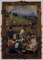 1520 (approx) - MINIATURIST, French - August from an Book of Hours Illimination - Musée National de la Renaissance, Écouen