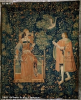 1500 (approx) - Tapestry of the scenes of Court: the reading - Cluny museum