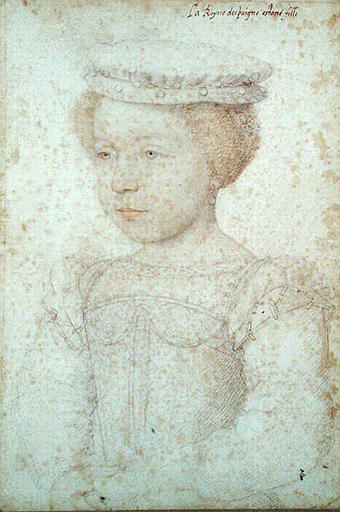 1540s (late) - Elisabeth (Isabelle) de France (1545-1568) - by studio of Françoise Clouet
