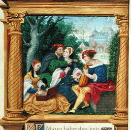 1525 - Book of hours - May (Making Music) - by Master Jean de Mauleon