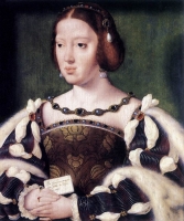 1530 (approx) - Portrait of Eleonora, Queen of Francec. 1530, by Joos van Cleve