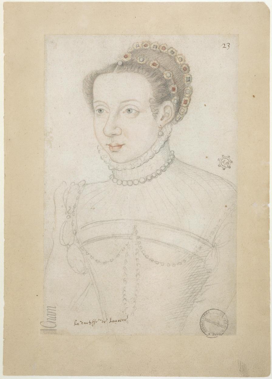 date unknown - Claude de France, duchesse de Lorraine (born 1547, died 1575)