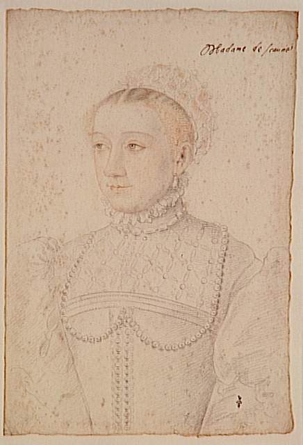 1550 -1555 - Marguerite de France, fille de François Ier, duchesse de Savoie - Clouet