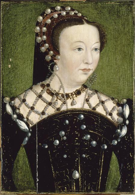 1556 - Catherine de Médicis, reine de France (1519-1589) by Clouet