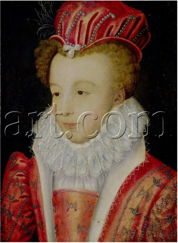 1572 (approx) - Marguerite De Valois (1553-1615) - Clouet
