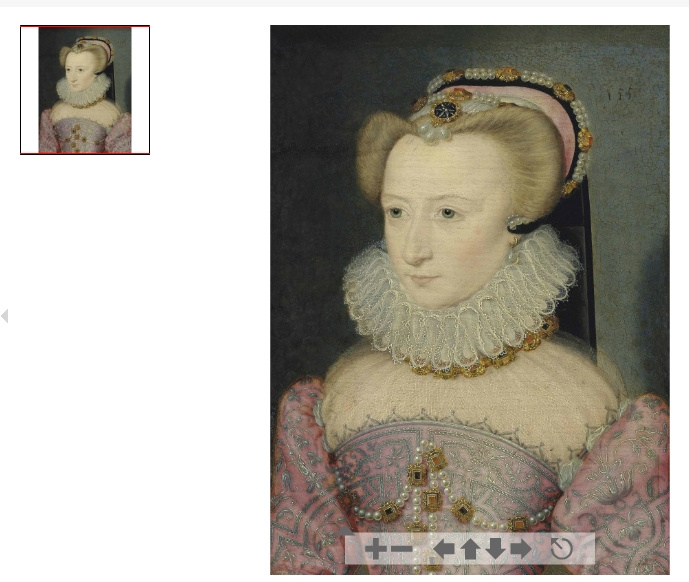 1570 (approx ) - Portrait of a lady, traditionally identified as Louise de Lorraine