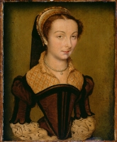 1555 - Portrait of Louise de Halluin, dame de Cipierre by Corneille de Lyon