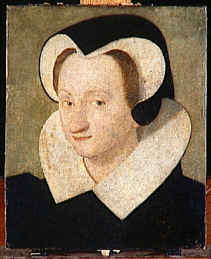 1580 - Portrait de femme en coiffe de veuve - unknown artist