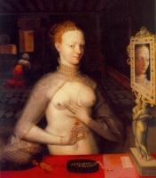 1590 - Diane de Poitiers - by MASTER of the Fontainebleau School